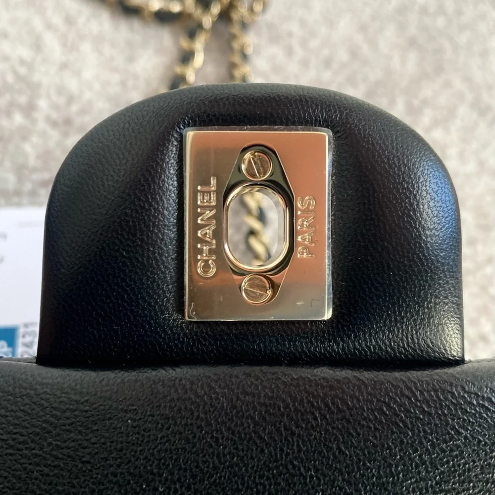 FULL SET - CHANEL Mini Rectangular Bag with Top Handle (with Champagne Gold HW) - Picture 10 of 16